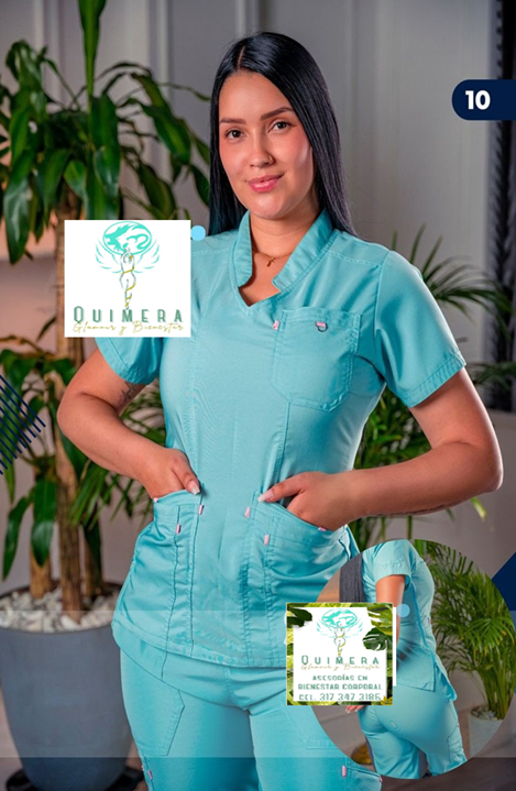 Uniforme Dama Antifluido Tela Nacional lisa y Corrugada